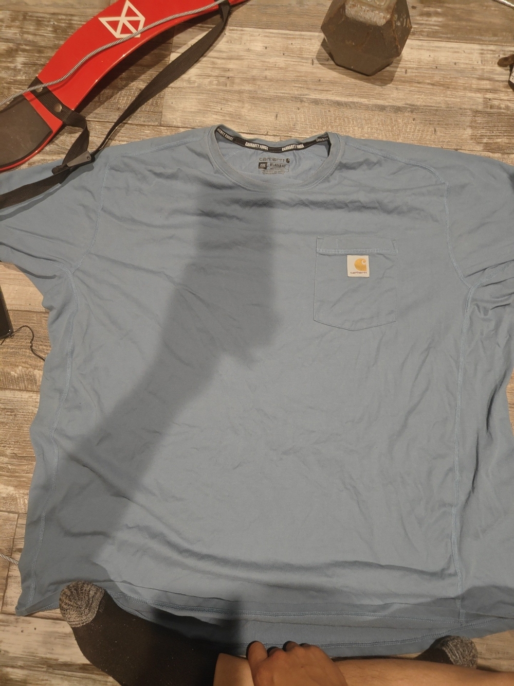 Carhartt Men’s Light Blue Pocket Crew T-Shirt